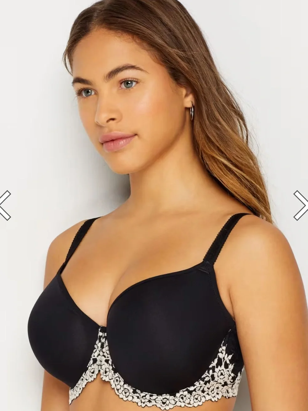 Wacoal Embrace Lace T-Shirt Bra 38DD – Black Underwire Seamless Lace Trim